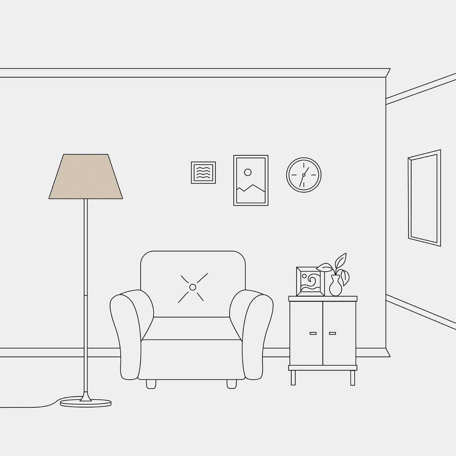 Paralume Impero M in tessuto per lampada da terra con attacco E27 - Made in Italy - Arenal Tortora