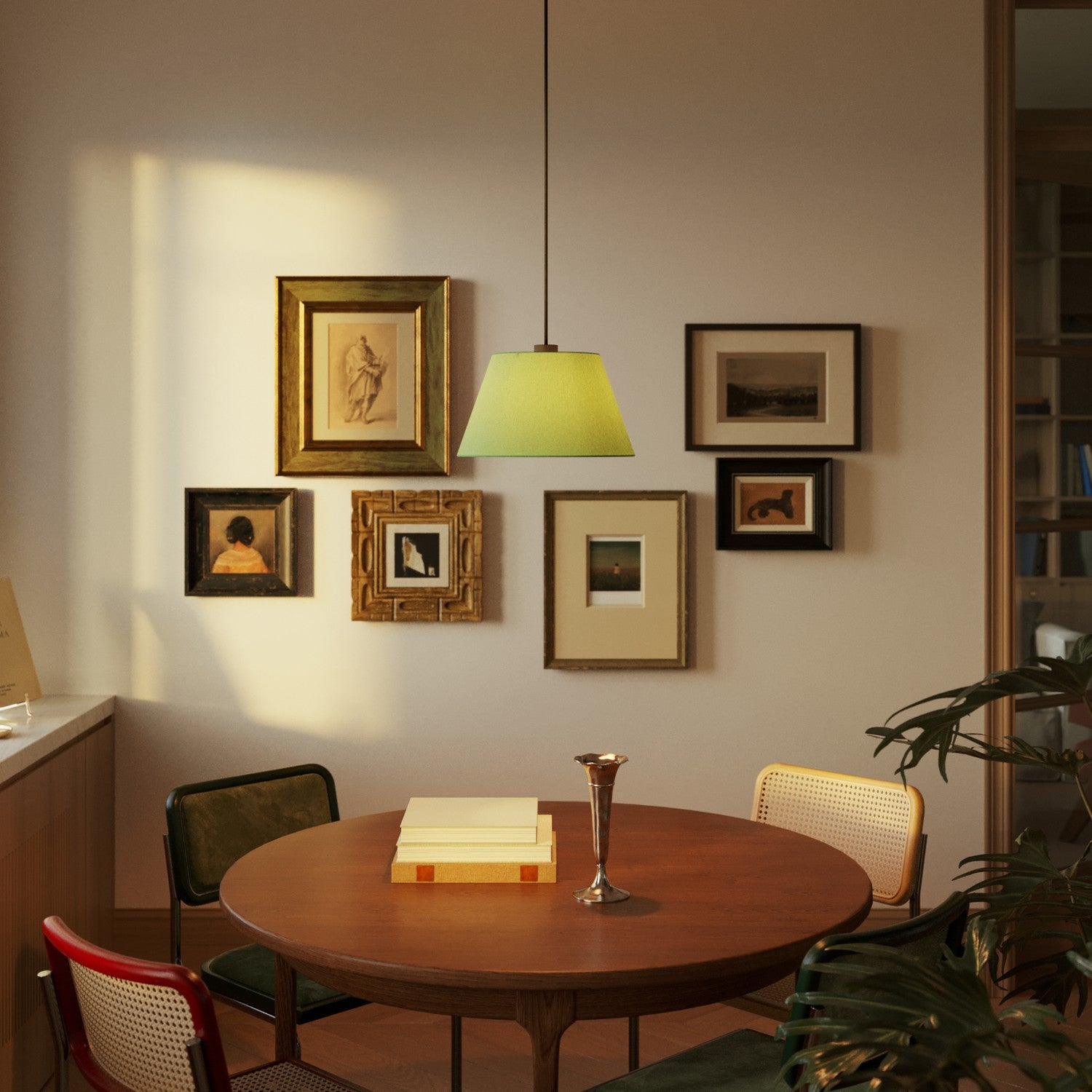 Paralume Impero M per sospensione con attacco E27 - Made in Italy - Cinette Verde Pistacchio