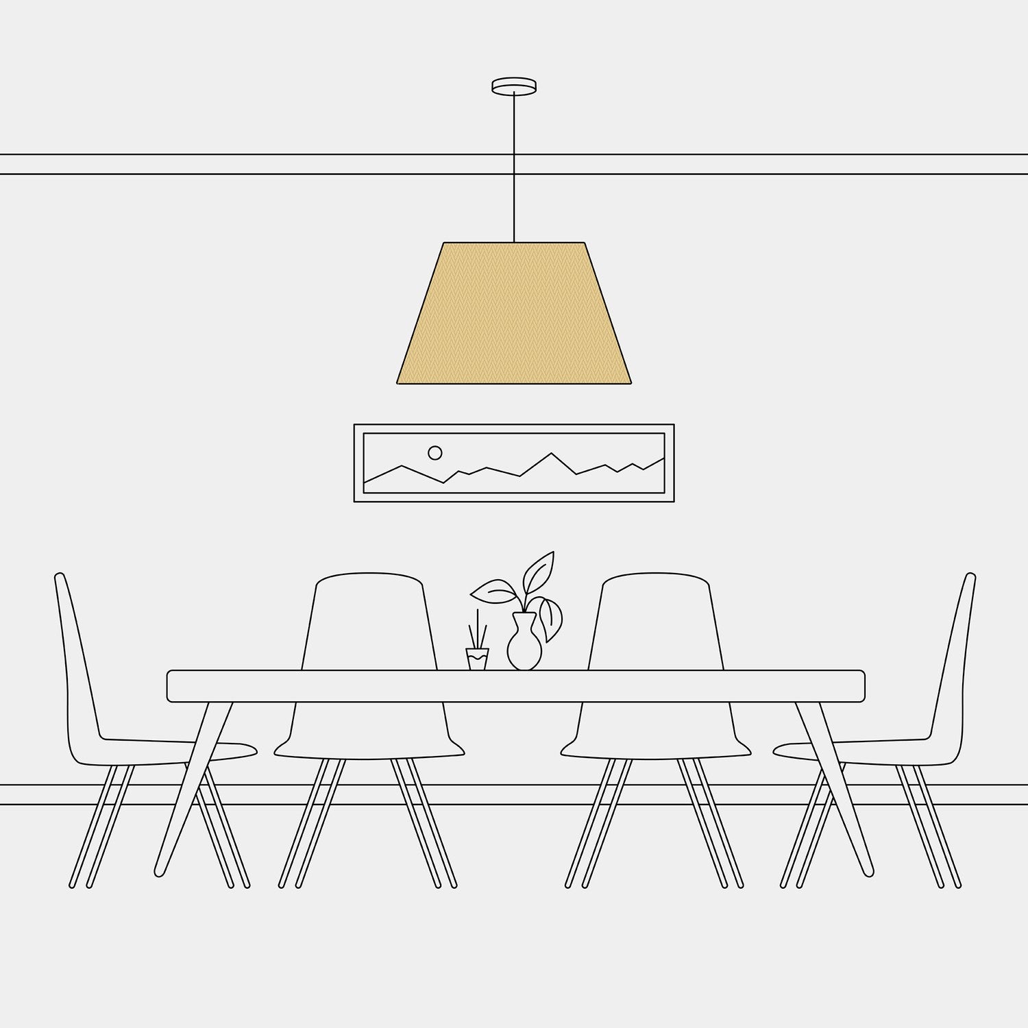 Paralume Impero L per sospensione con attacco E27 - Made in Italy - Arenal Oro