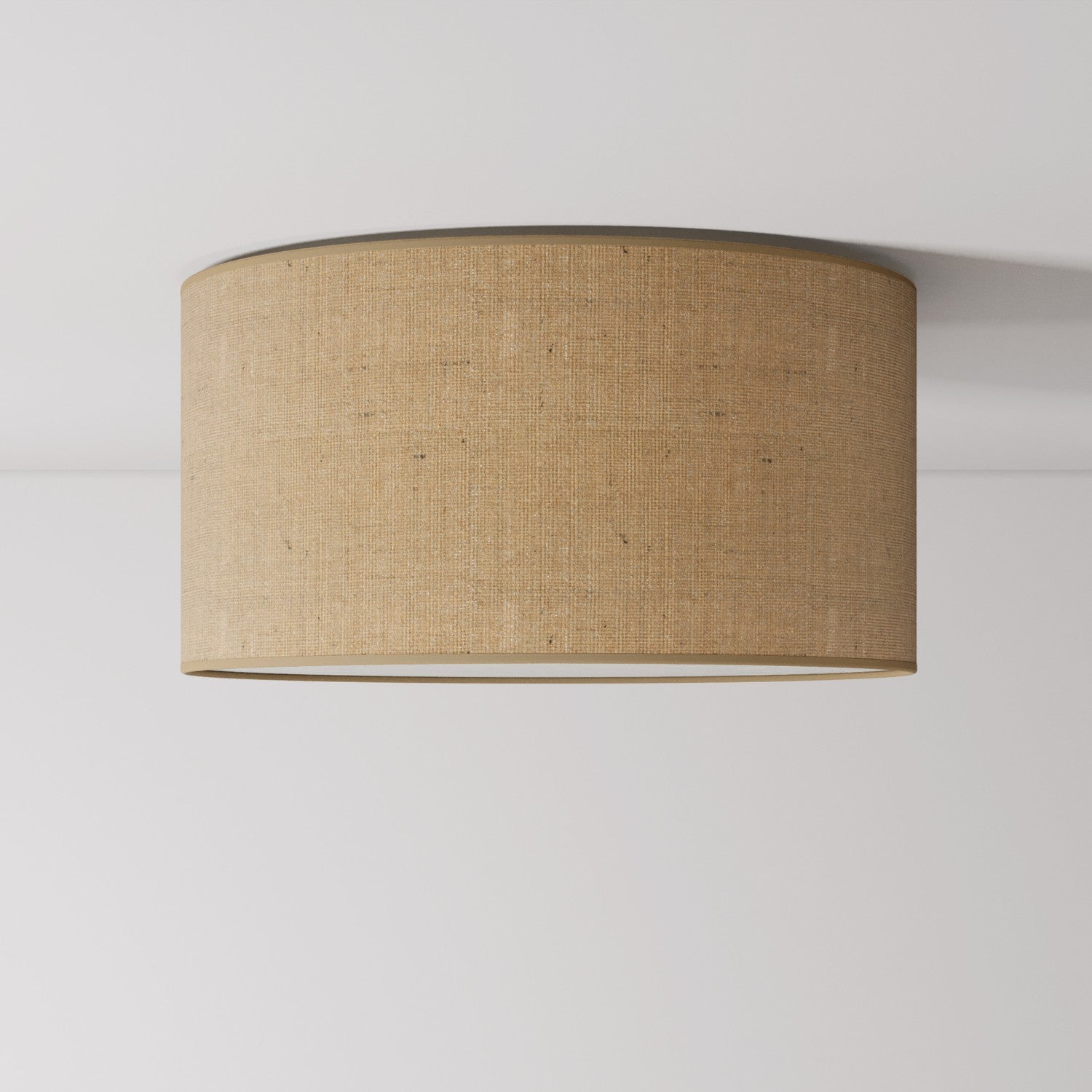 Plafoniera in tessuto Medium Juta naturale - Made in Italy