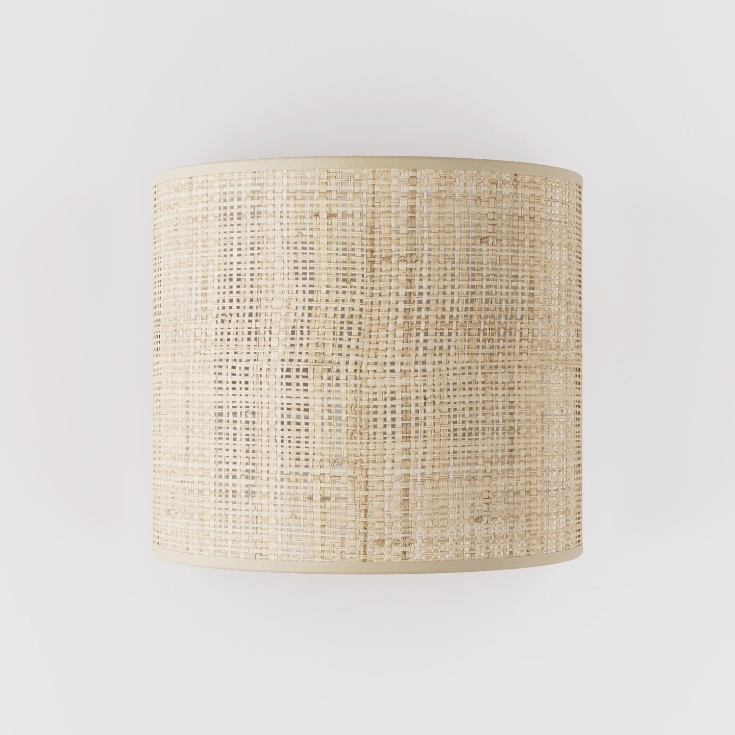 Applique Ventola con paralume in tessuto - Made in Italy - Raphia