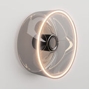 Applique con lampadina Ghost smoky - Nero