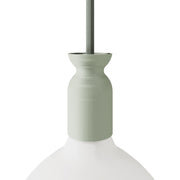 Kit portalampada E27 in plastica riciclata con stampante 3D - Verde salvia