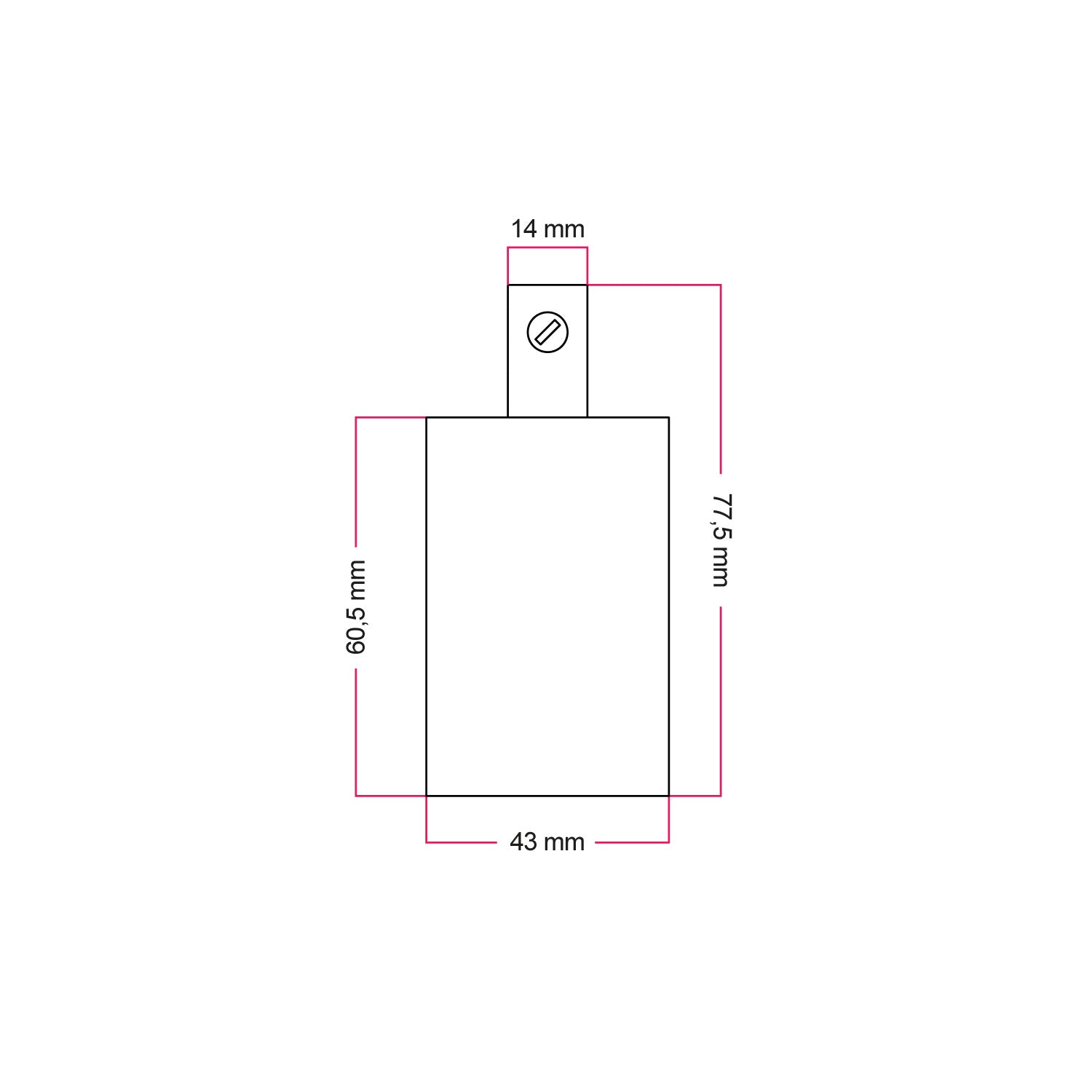 Kit portalampada E27 cilindrico in metallo - Bianco opaco Cilindrico