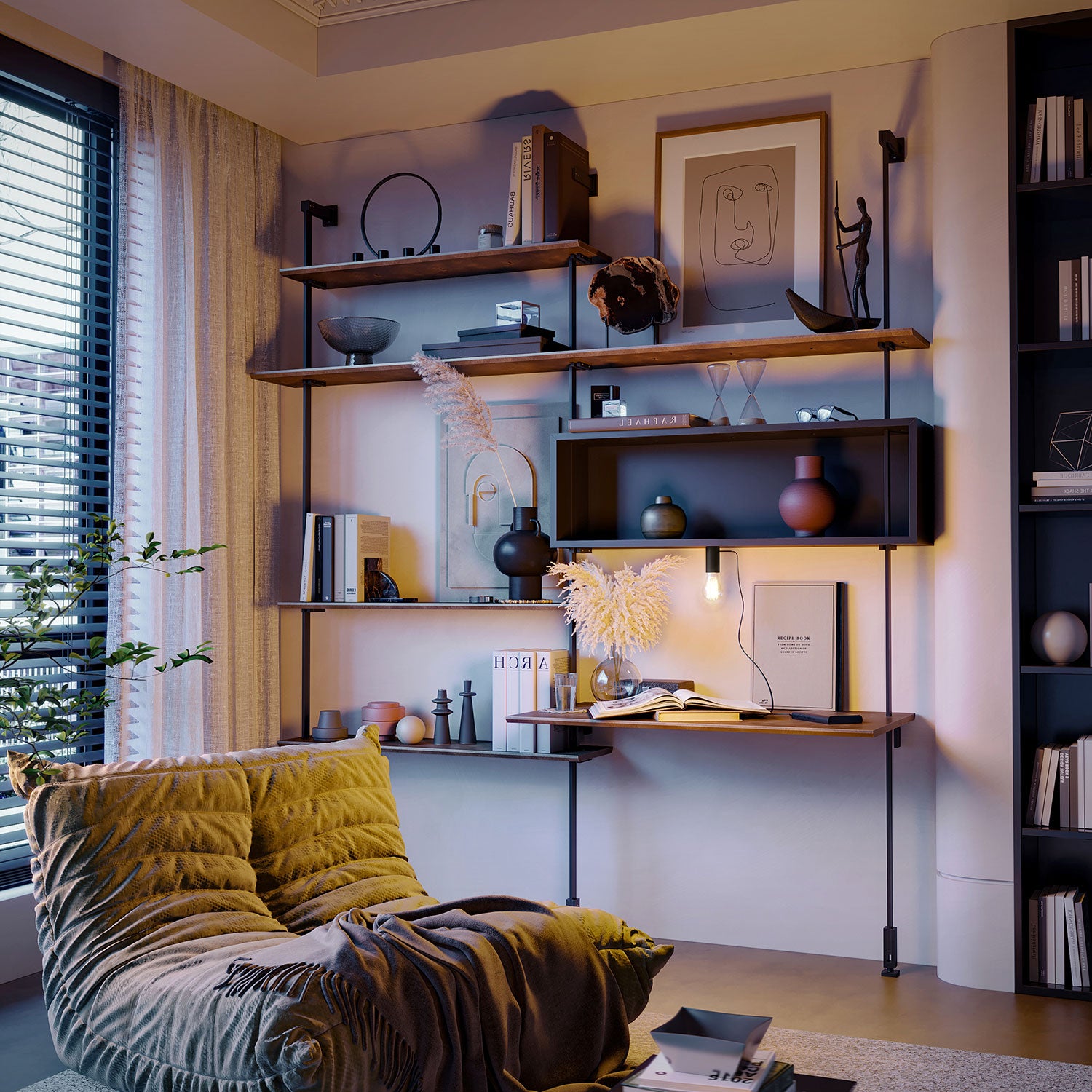 SI! Lampada portatile a 5V con lampadina A60 - Nero