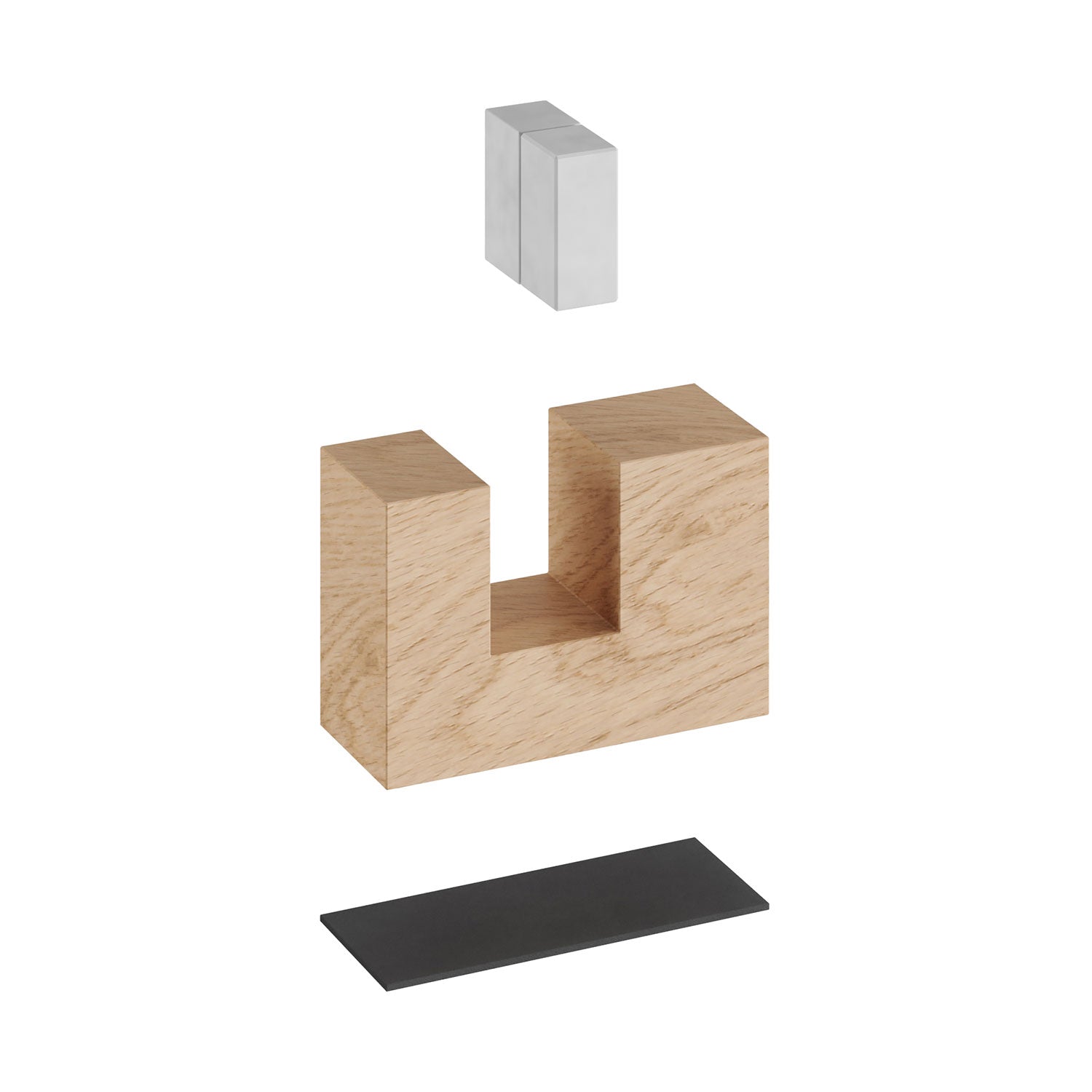 Kit piedini in legno, supporto per lampada da tavolo - Neutro