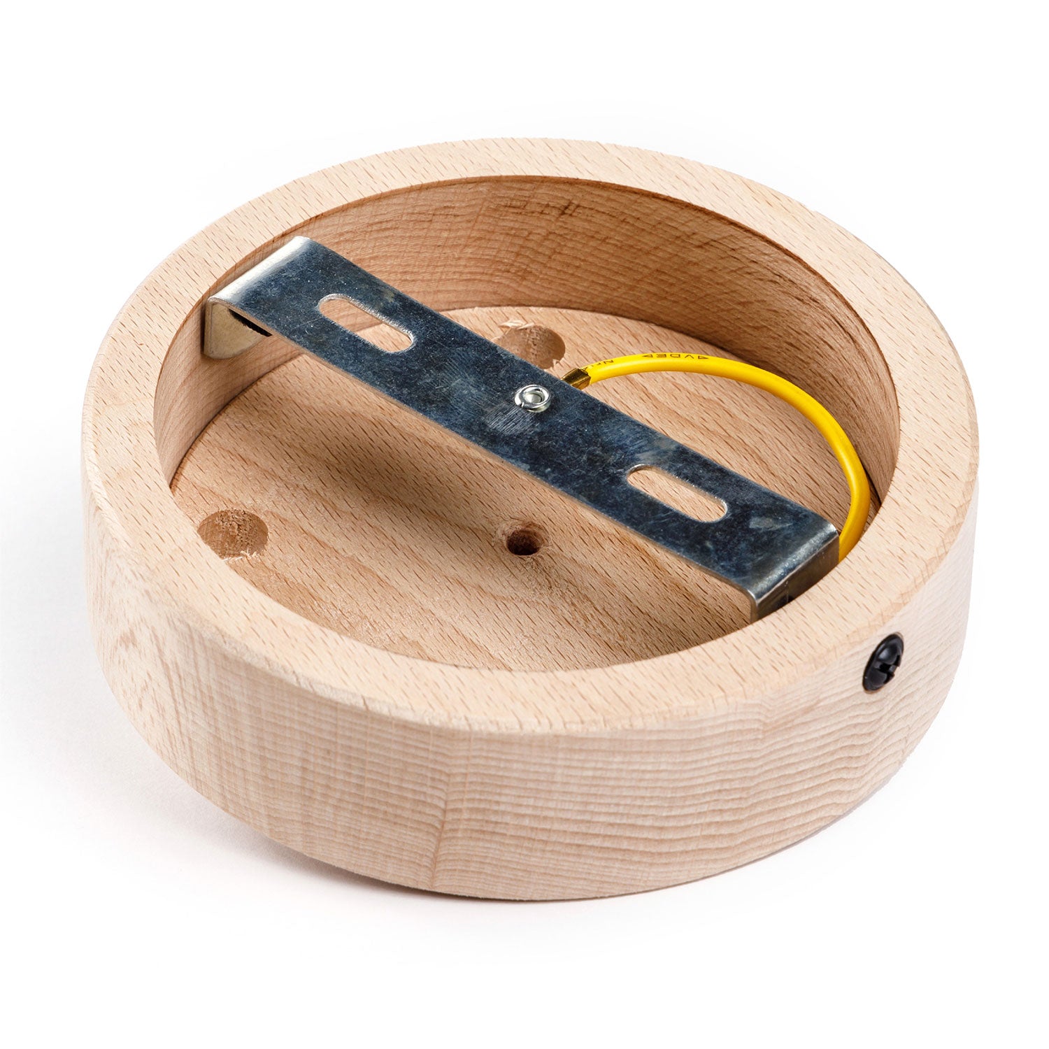 Kit rosone cilindrico in legno a 4 fori - Neutro