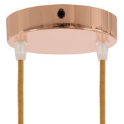 Kit rosone cilindrico in metallo a 2 fori - Rame Conico