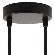 Kit rosone cilindrico in metallo a 2 fori - Nero Conico