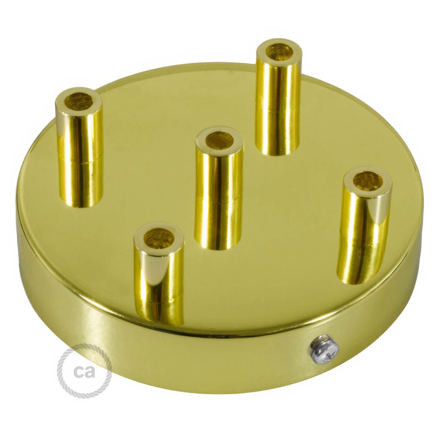 Kit rosone cilindrico in metallo a 5 fori - Ottone Cilindrico