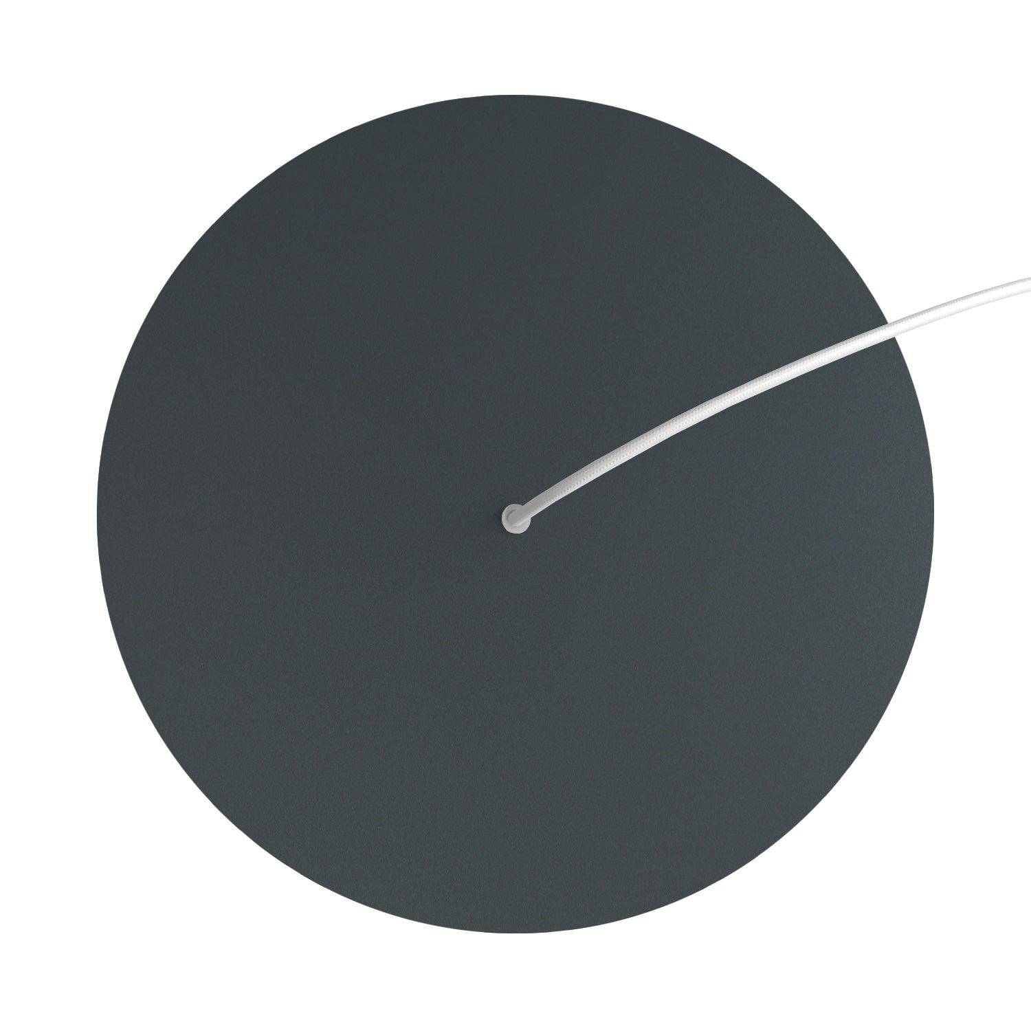 Rosone XXL Rose-One rotondo, diametro 400 mm con 1 foro e 4 fori laterali - Antracite Bianco