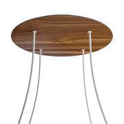 Rosone XXL Rose-One rotondo, diametro 400 mm con 4 fori e 4 fori laterali - Legno Bianco