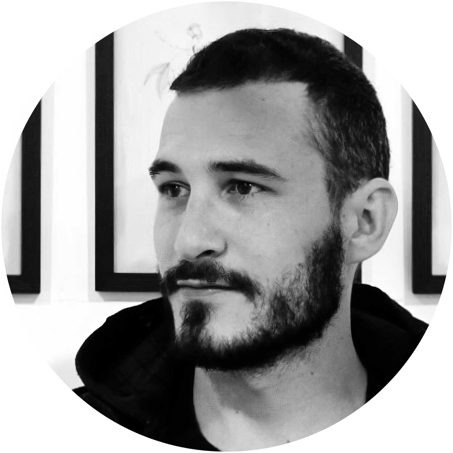 UFO Paralume in legno Special Edition Illustratori Italiani, double face, diametro 33 cm - Fernando Cobelo