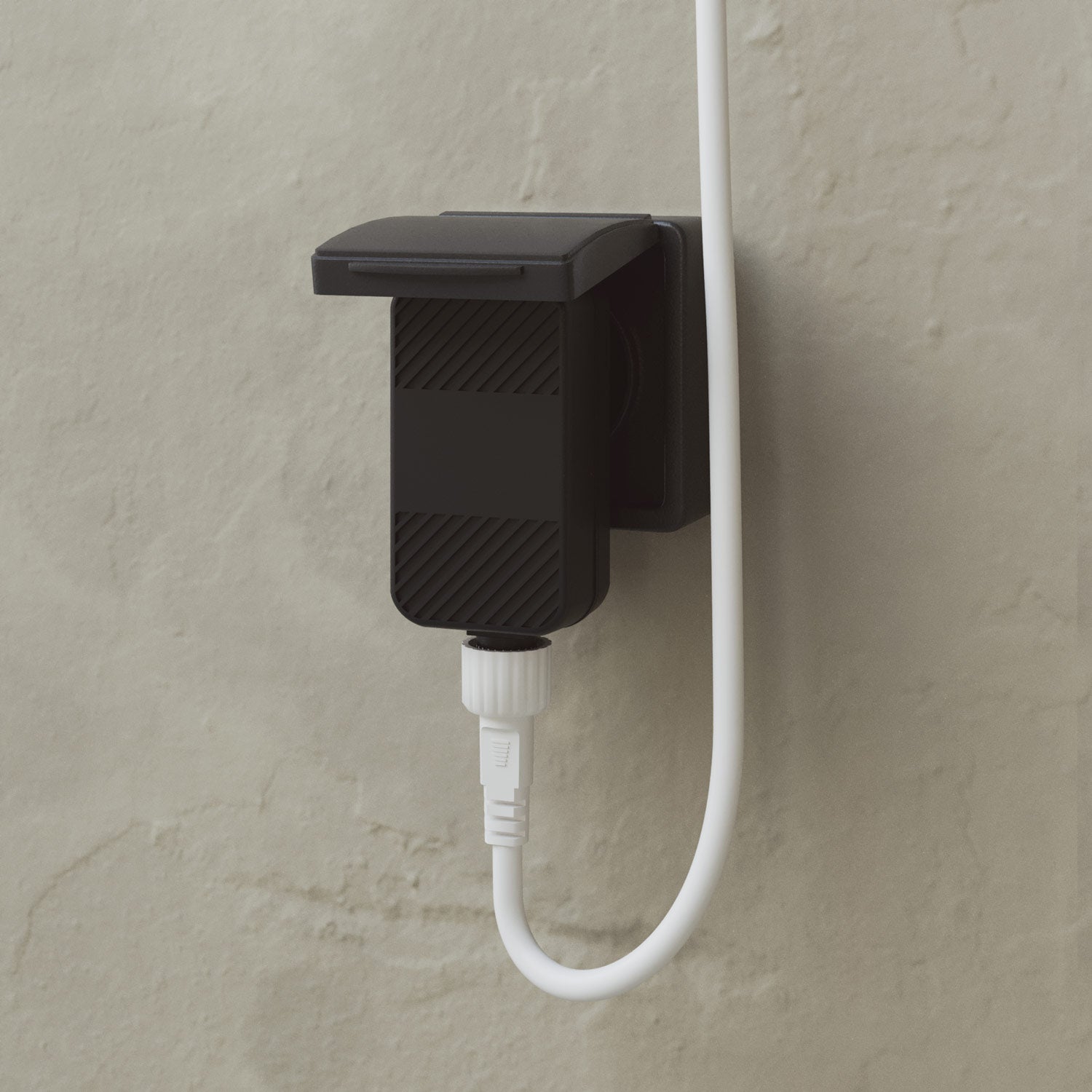 Catena luminosa reticolare 7 punti luce da esterno IP67 Bianco sabbia - Marina GRID