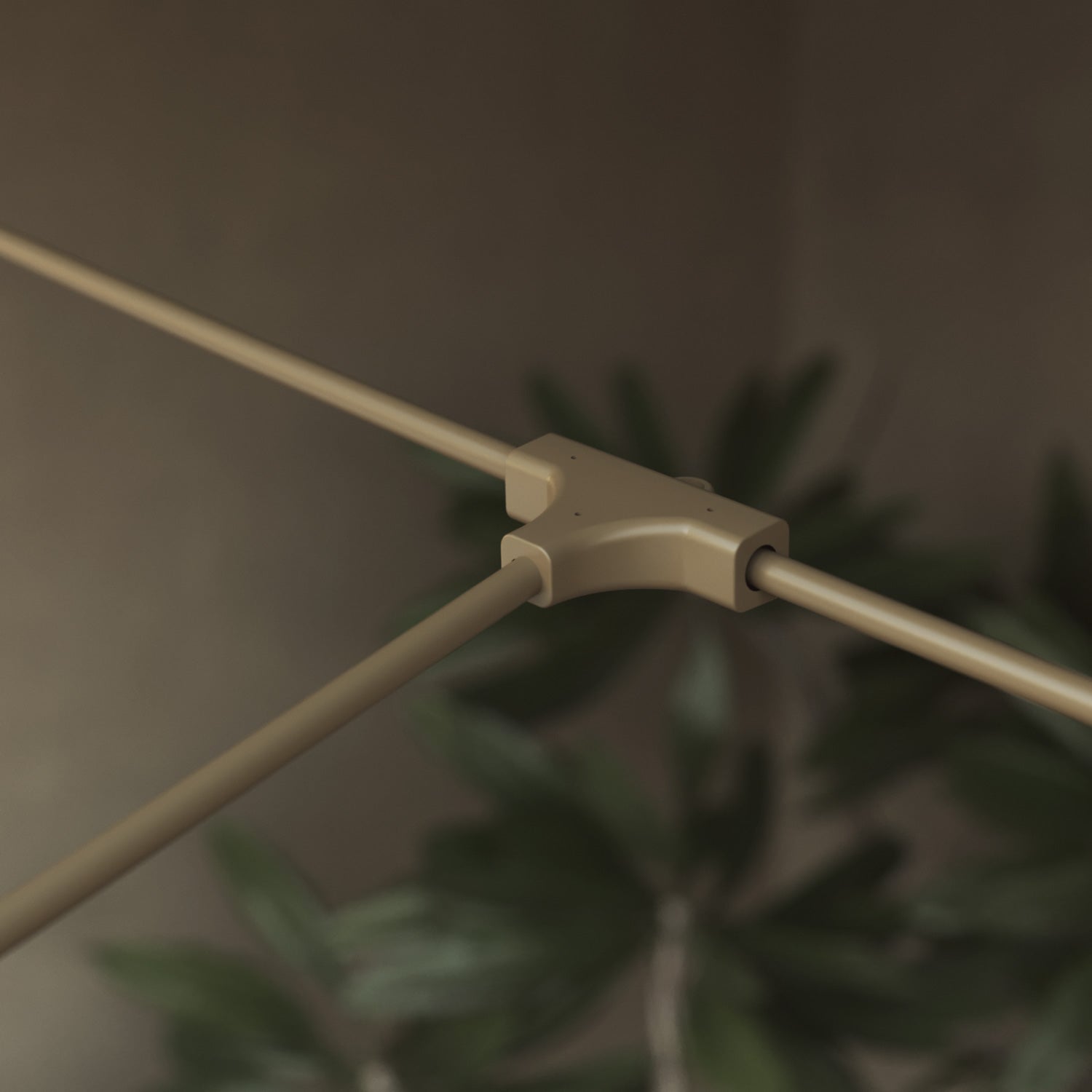 Catena luminosa reticolare 7 punti luce da esterno IP67 Verde oliva - Marina GRID