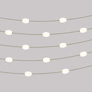 Catena luminosa 12 punti luce da esterno IP67 Verde oliva con spina UK - Marina12