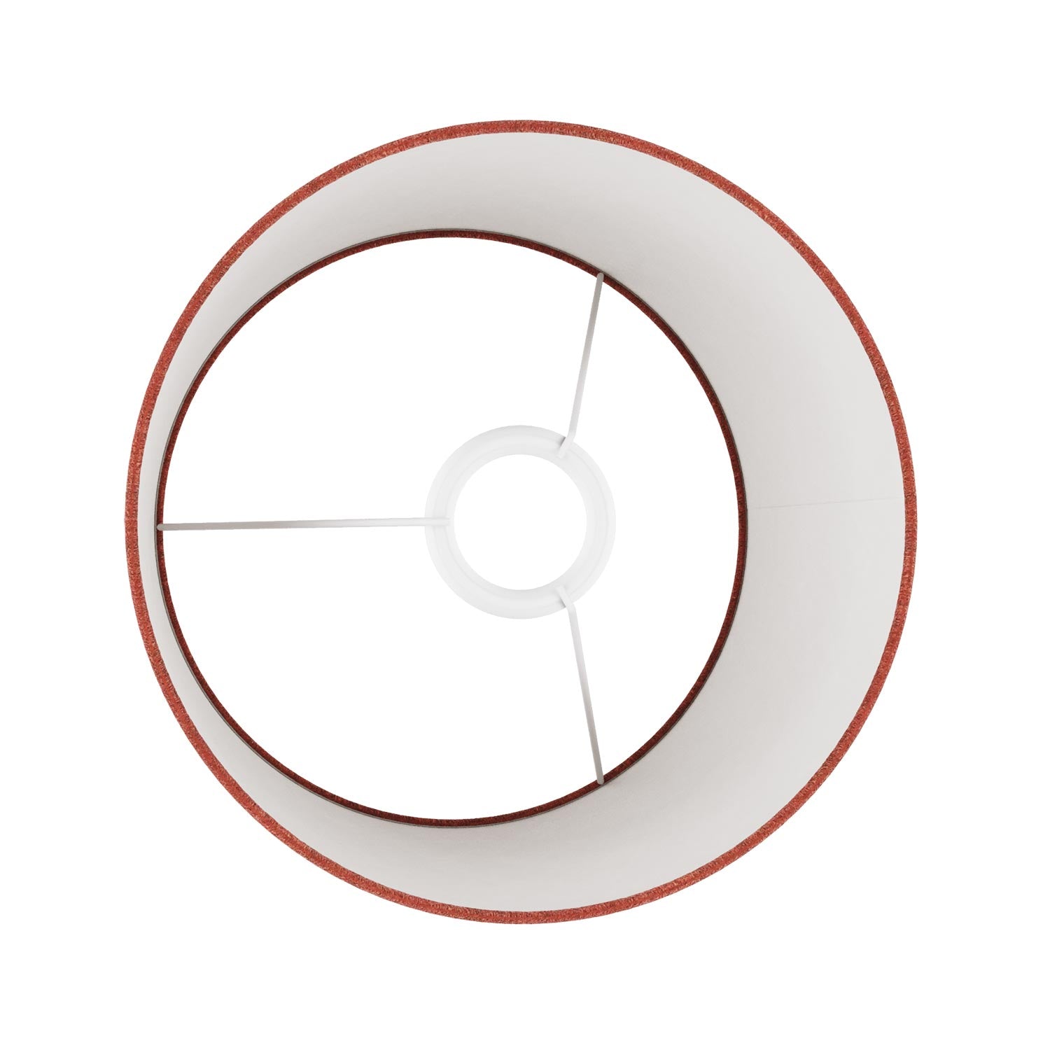 Paralume Athena con attacco E27 per lampada da tavolo - Made in Italy - Lana aragosta