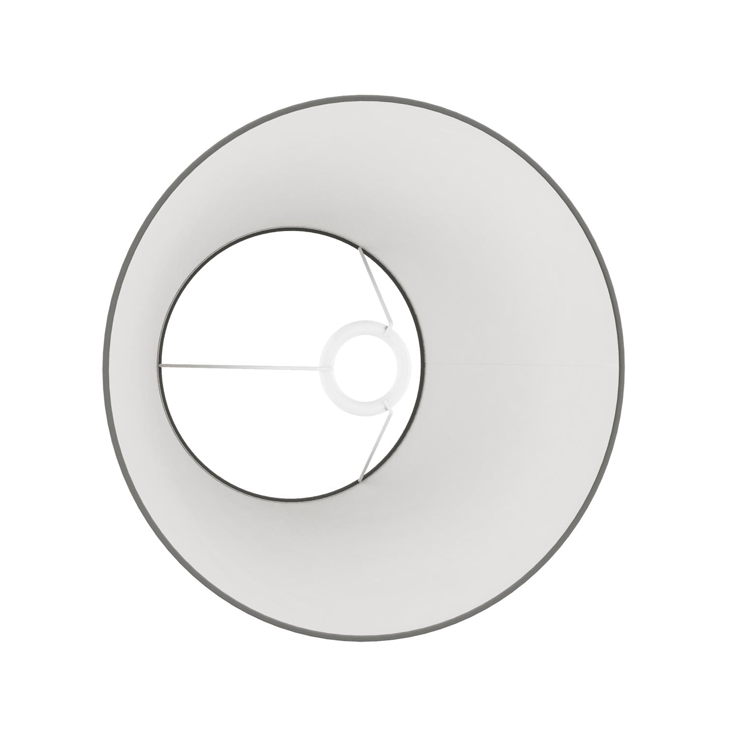 Paralume Impero M in tessuto per lampada da tavolo o applique con attacco E27 - Made in Italy - Lana grigio scura
