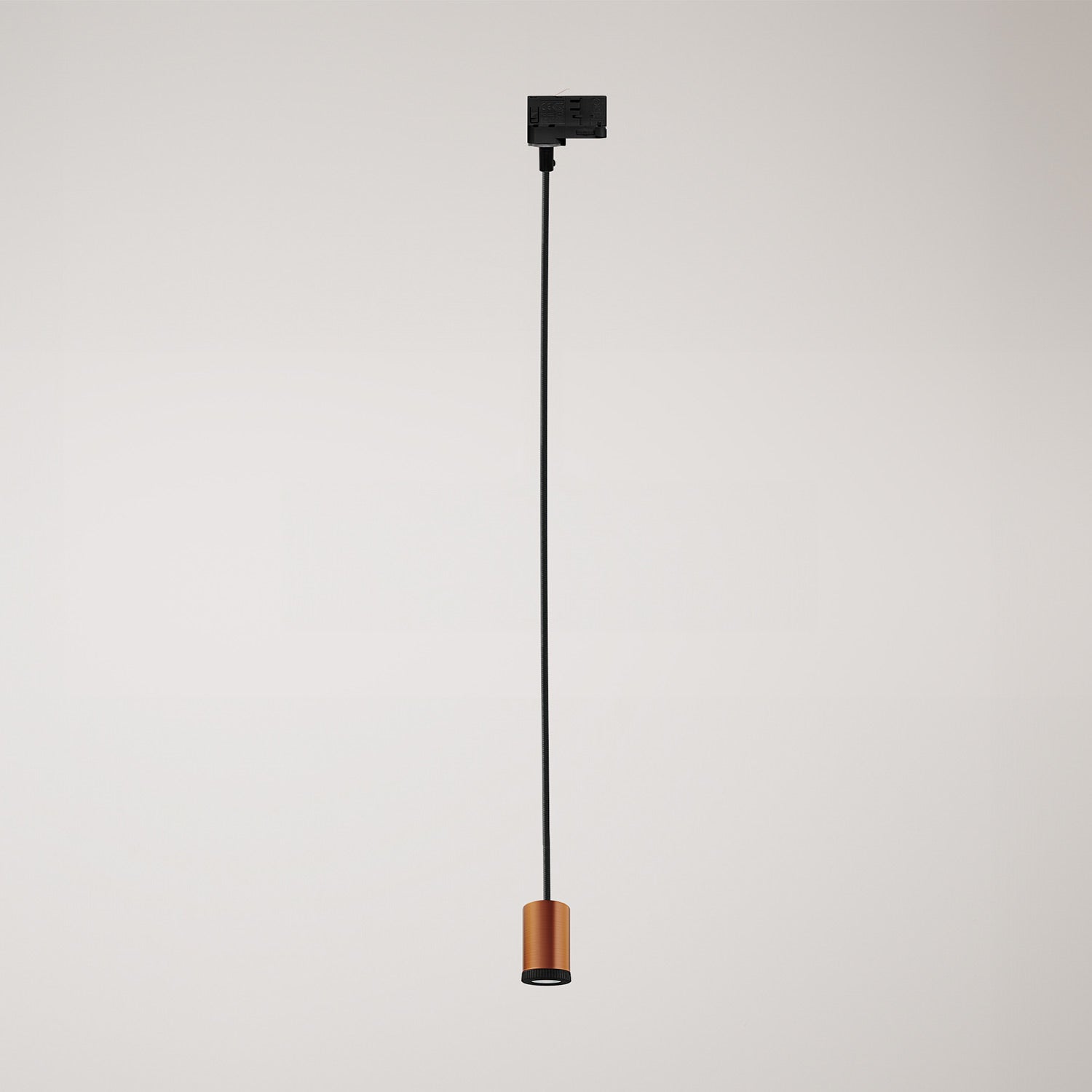 Faretto singolo Mini Spotlight GU1d0 per binari - Rame satinato