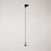 Faretto singolo Mini Spotlight GU1d0 per binari - Titanio satinato