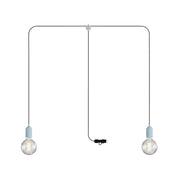 T-Snake Modulair Lampada da esterno IP65 portatile a 2 luci - Blu carta da zucchero