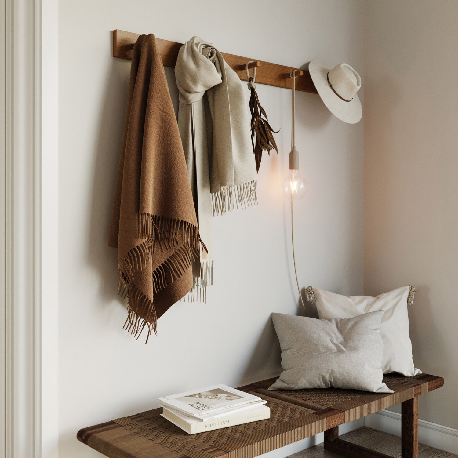 Snake Lampada in silicone con interruttore e spina - Desert Brown