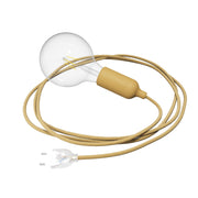 Snake Lampada in silicone con interruttore e spina - Mostarda