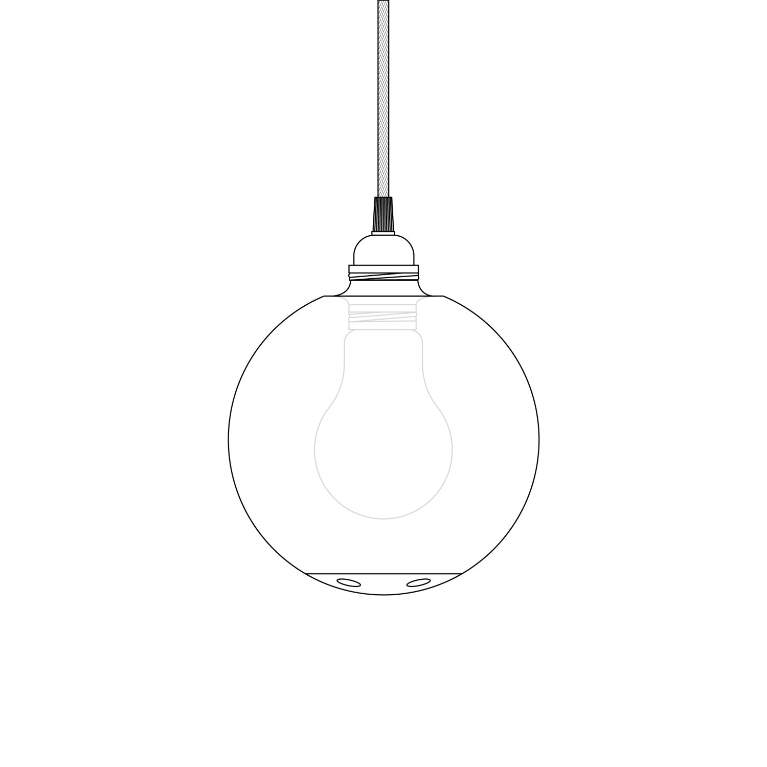 Paralume infrangibile Unbreak-a-Ball - Bianco