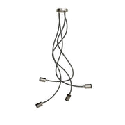 Lampada Mini faretto SPOTLIGHT GU1d0 Flex 90 da soffitto - Titanio satinato