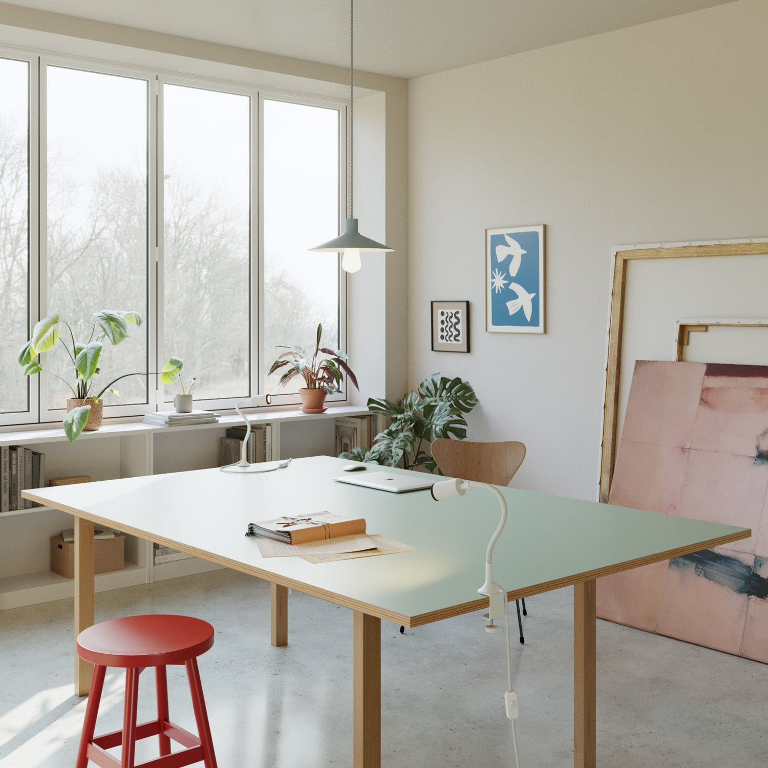 Morsetto da tavolo MAG-Y - Bianco opaco