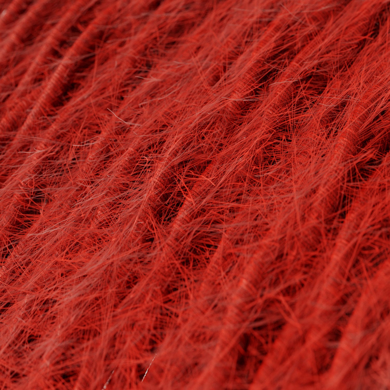 Cavo elettrico tessile color Rosso Fuoco Marlene - L'Originale Creative Cables, per le tue lampade di design - TP09