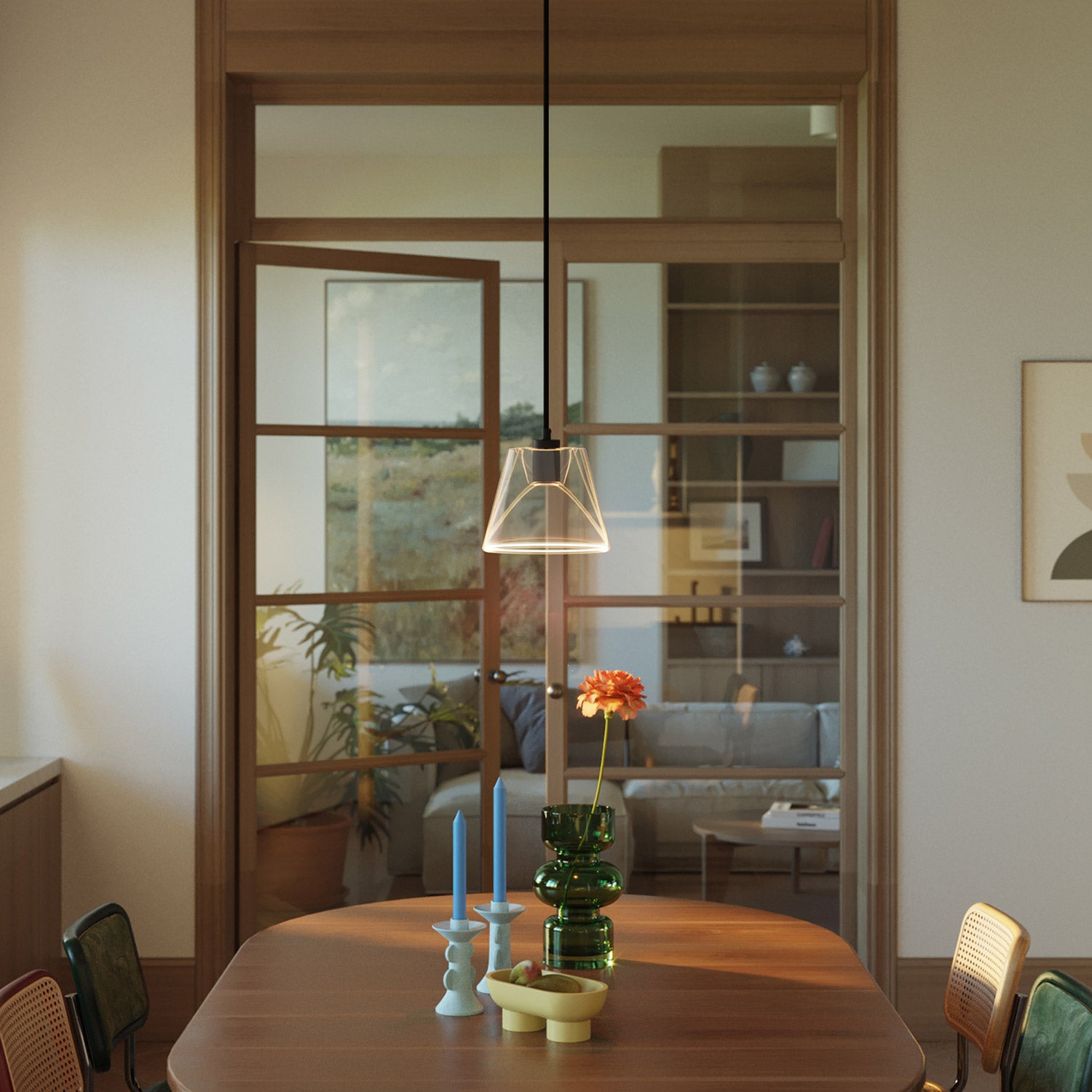 LED Clear Light Bulb Ghost Line CRI 90 Recessed Cone 5,5W 480Lm E26 2200K Dimmable - G01