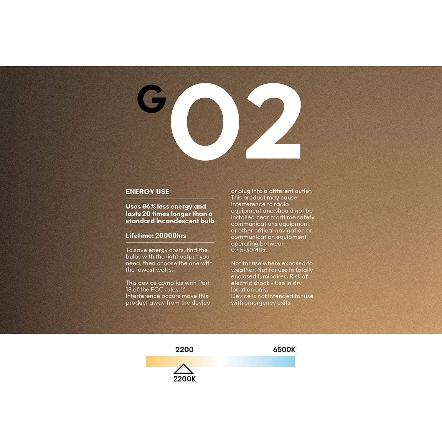 LED Clear Light Bulb Ghost Line CRI 90 Recessed Donut 5,5W 480Lm E26 2200K Dimmable - G02