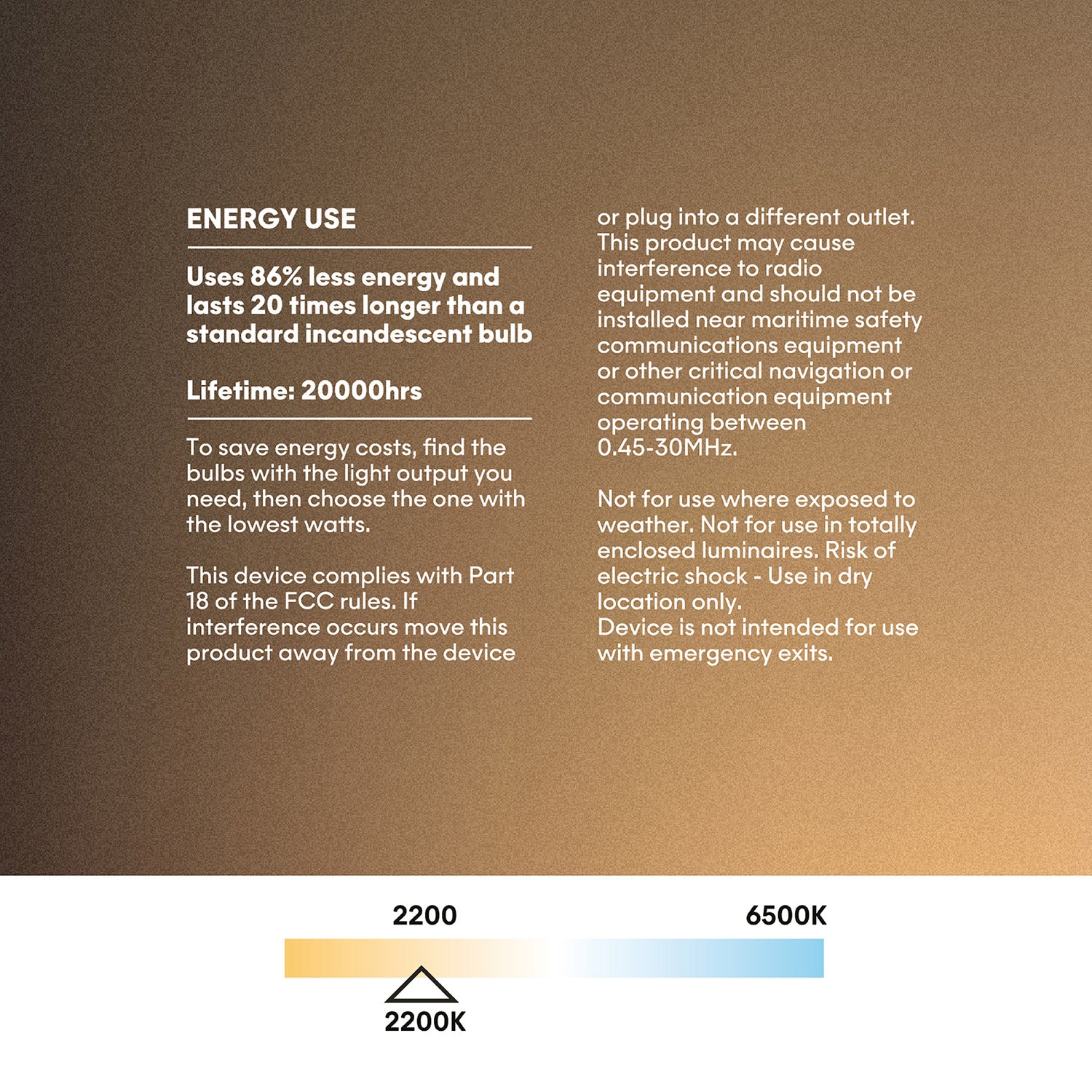 LED Clear Light Bulb Ghost Line CRI 90 Recessed Mini Donut 5,5W 450Lm E26 2200K Dimmable - G03