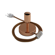 Alzaluce - Lampada da tavolo in metallo - Rame 5 cm