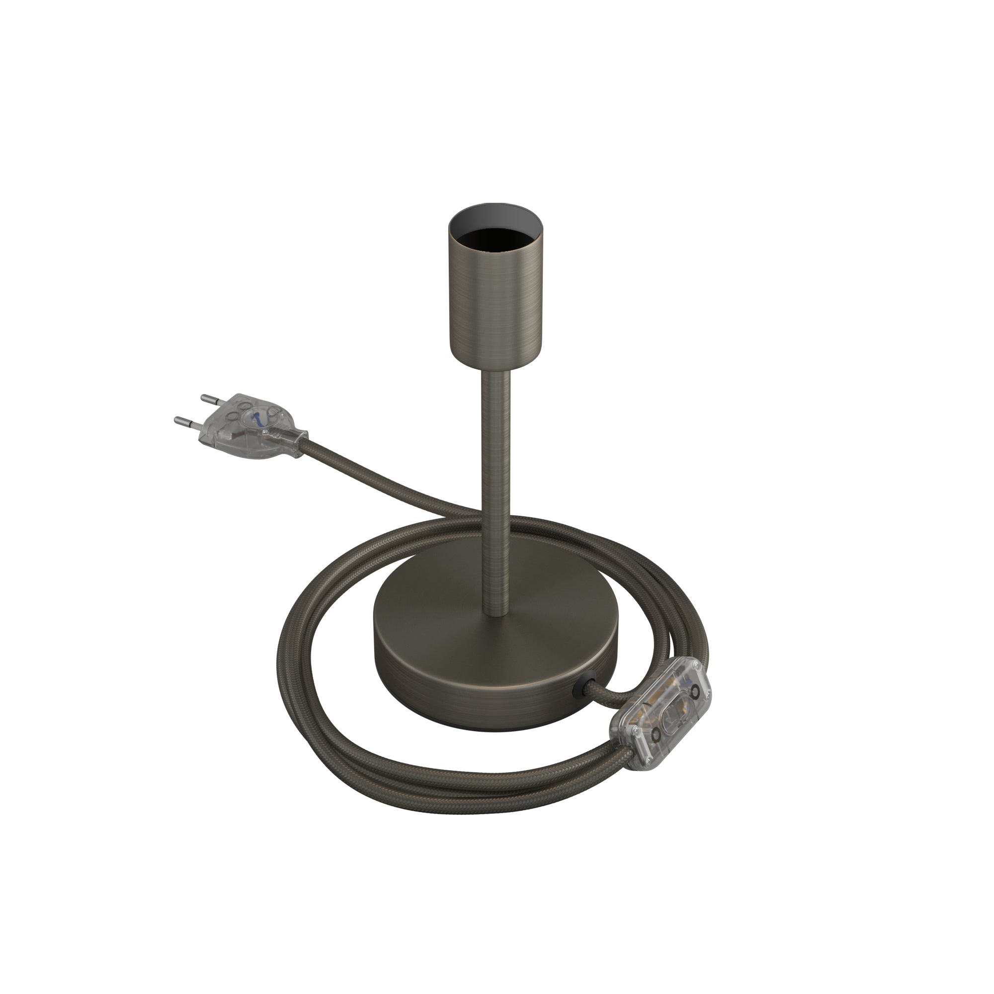 Alzaluce - Lampada da tavolo in metallo - Titanio satinato 15 cm