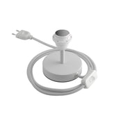 Alzaluce per paralume - Lampada da tavolo in metallo - Bianco opaco 5 cm