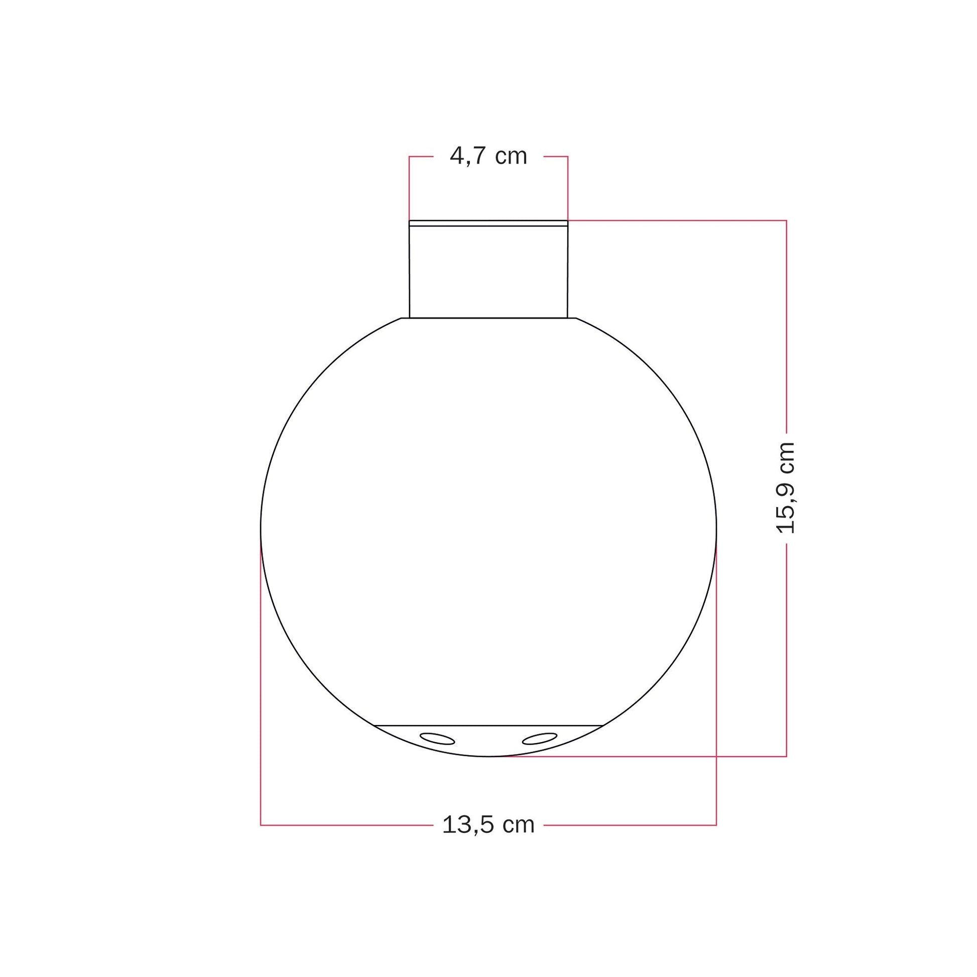 Applique da esterno IP44 Bianca e paralume a sfera infrangibile Unbreak-a-Ball - IO