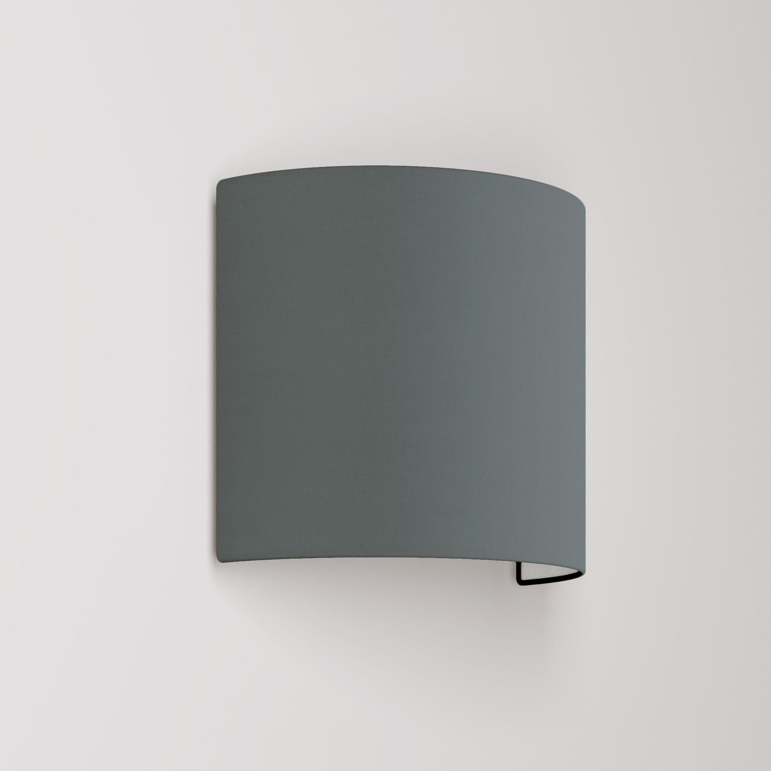 Applique Ventola con paralume in tessuto - Made in Italy - Teletta Grigio Scuro