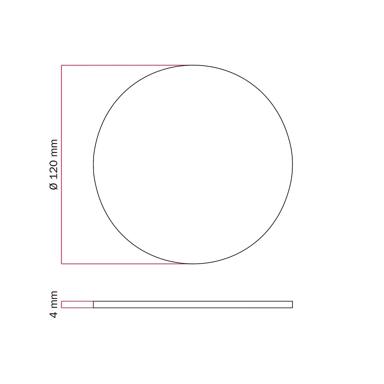 Base metallica tonda per lampada da tavolo MAG-Y - Rame satinato