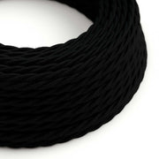 Black Cotton covered Twisted electric cable - TC04