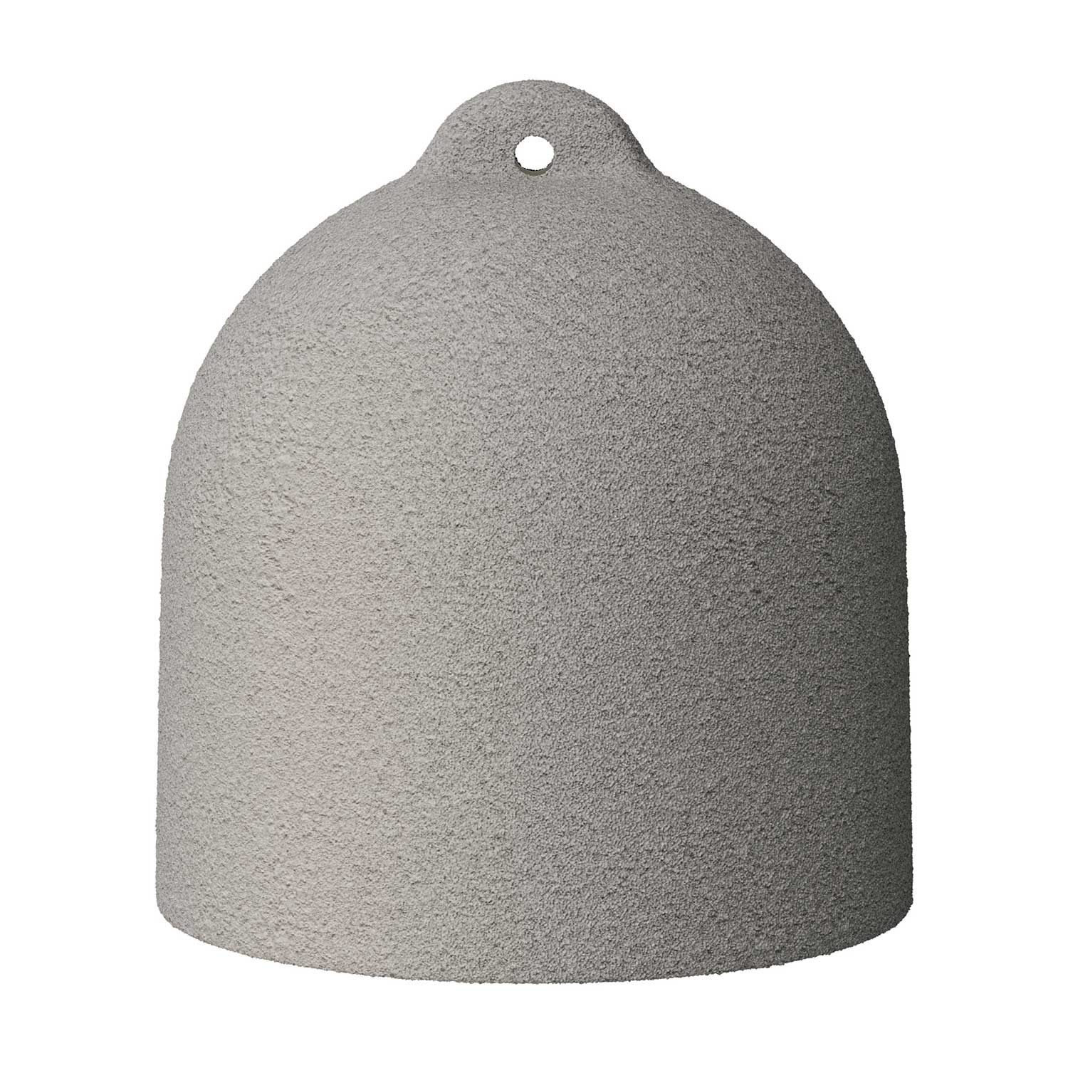 Campana, paralume M in ceramica per sospensione - Made in Italy - Effetto cemento