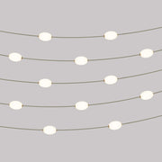 Catena luminosa 12 punti luce da esterno IP67 Verde oliva - Marina12