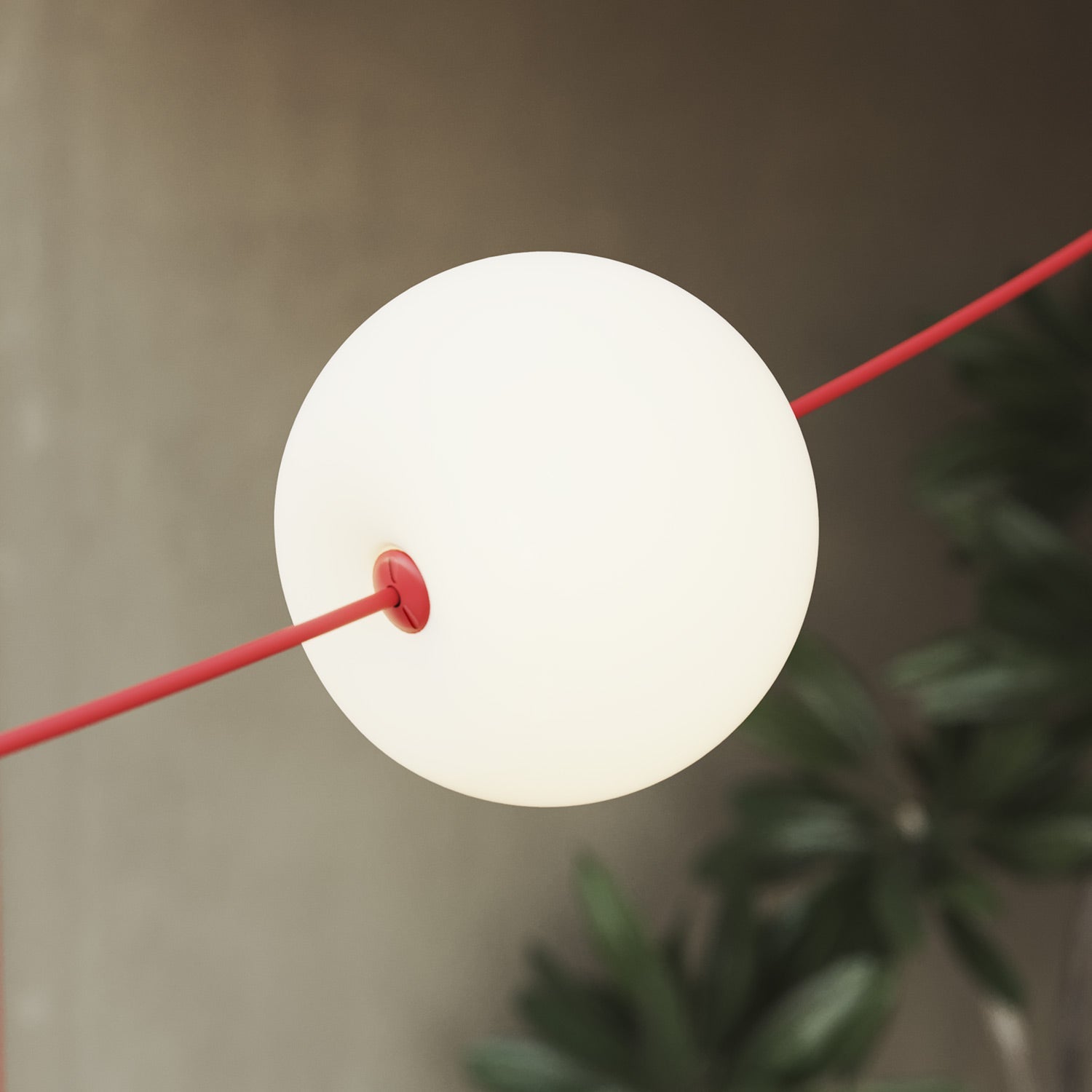 Catena luminosa 4 punti luce da esterno IP67 Rosso Stella Marina - Marina4 Cherry 70 cm