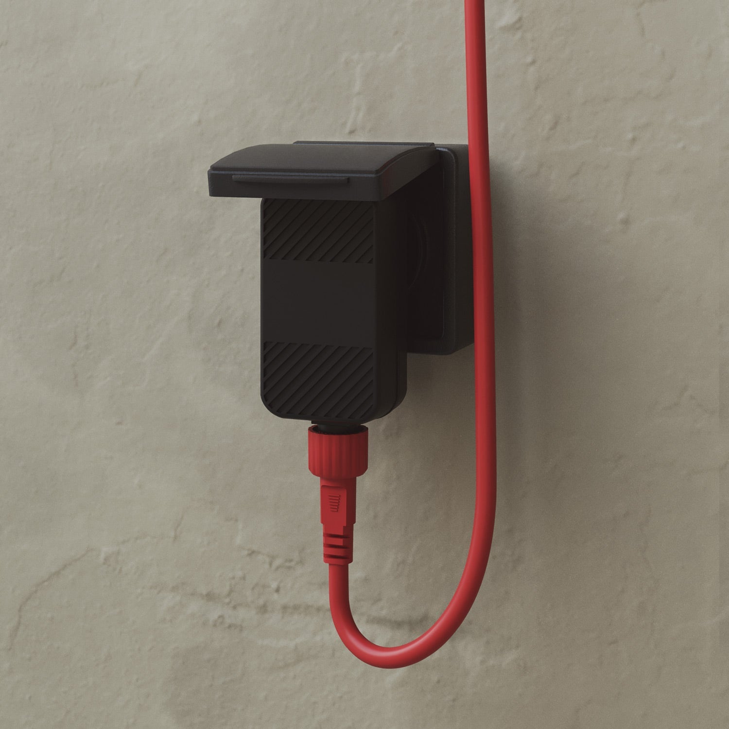 Catena luminosa 4 punti luce da esterno IP67 Rosso Stella Marina - Marina4 Cherry 70 cm