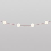 Catena luminosa 4 punti luce da esterno IP67 Rosso Stella Marina - Marina4 Cherry 70 cm