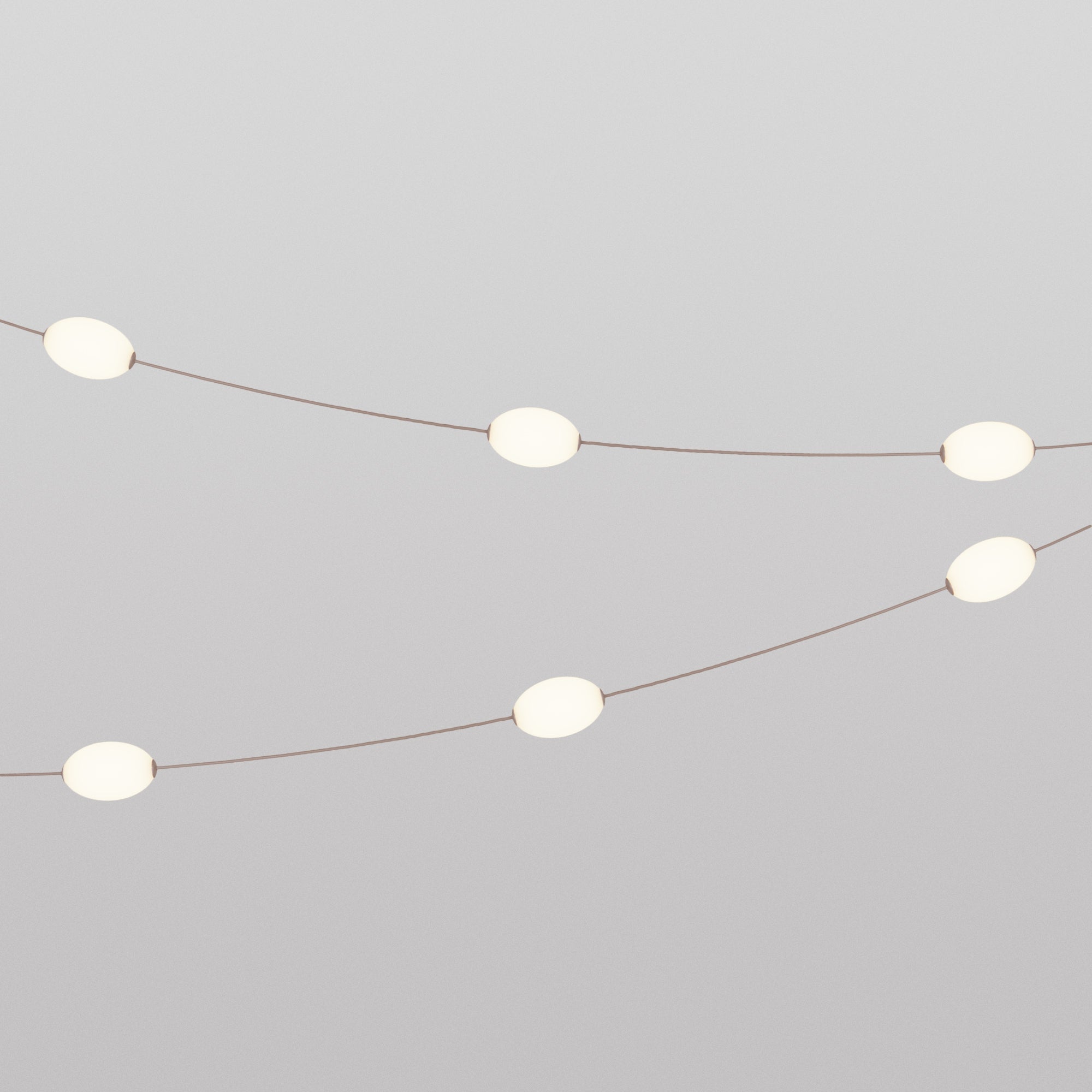 Catena luminosa 6 punti luce da esterno IP67 Desert Brown - Marina6