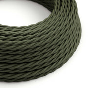 Cavo colorato in cotone trecciato Verde Salvia - L'Originale Creative Cables, per lampade e impianti a vista - TC63