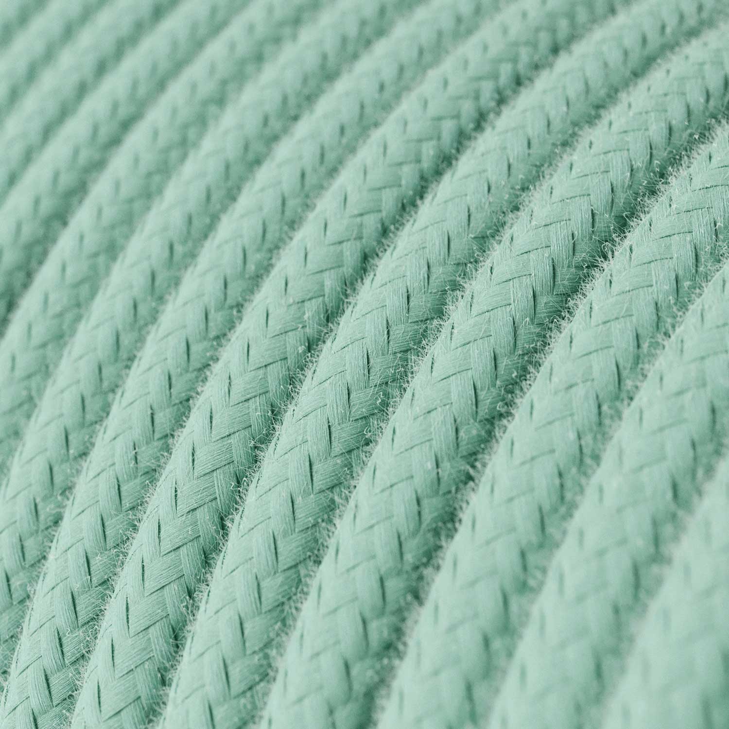 Cloth Covered Wire - Mint Green Cotton RC34 - UL Listed