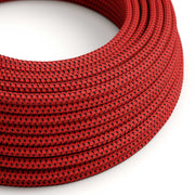 Cloth Covered Wire - Red & Black Tracer RT94 - UL Listed